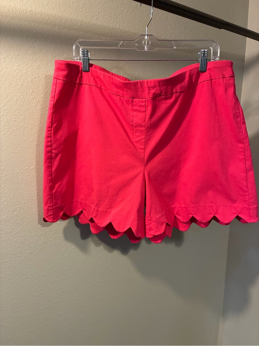 Hope & Harlow Hot Pink Scalloped Shorts Size 14